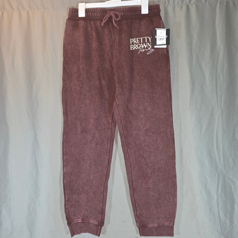 Legendary Rootz Pretty Brown Ting Acid Wash Joggers Brown LER0030J4082 L